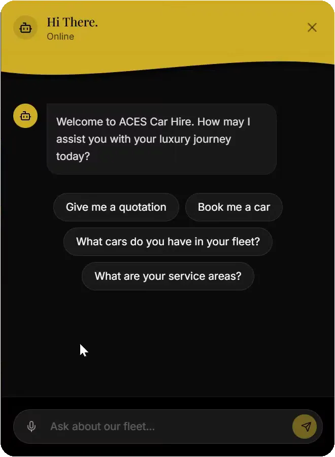 Car Rental Chatbot project preview